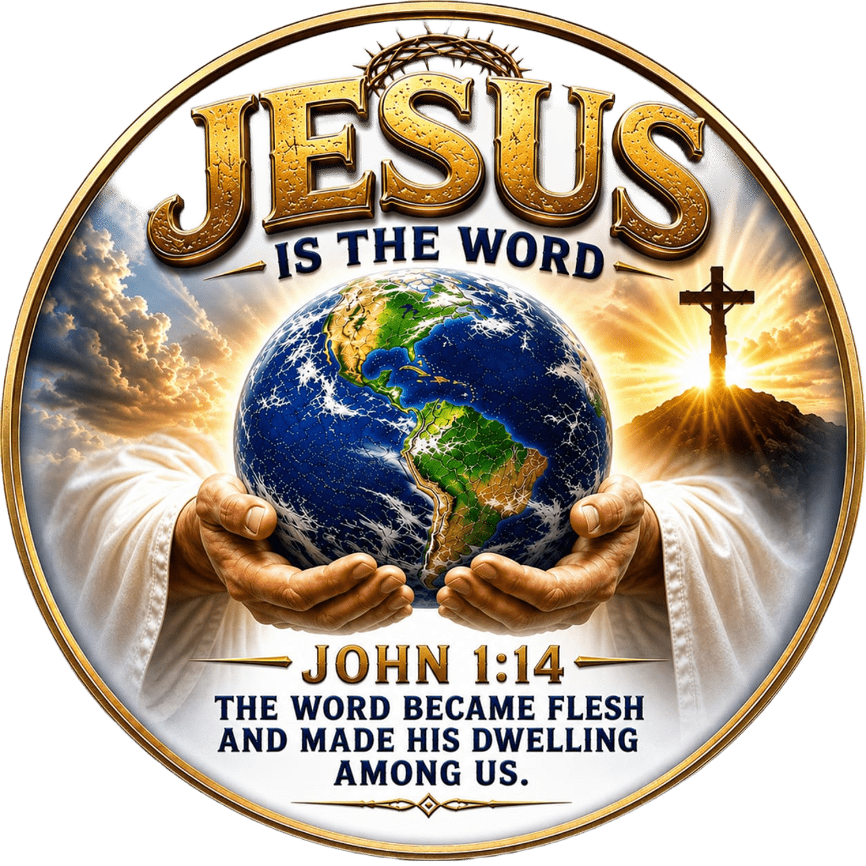 Jesus is the Word logo